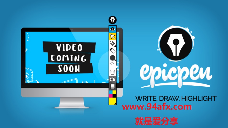 Epic Pen破解版|Epic Pen pro v3.7.8绿色破解版（屏幕标记神器） 标签2 标签1 WIN破解软件  第1张