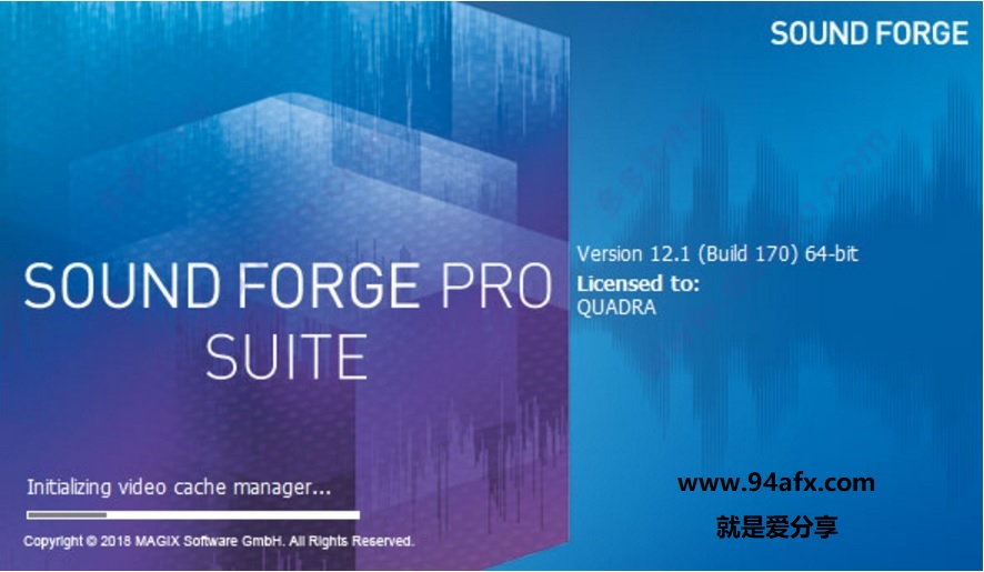 MAGIX Sound Forge破解版|Sound Forge 12（音频编辑软件）32位 附激活工具 标签2 标签1 WIN破解软件  第1张