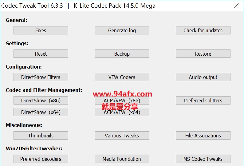 音视频解码器鼻祖K Lite Codec Pack v14.5免费版（网盘免费资源） 标签2 标签1 WIN破解软件  第1张