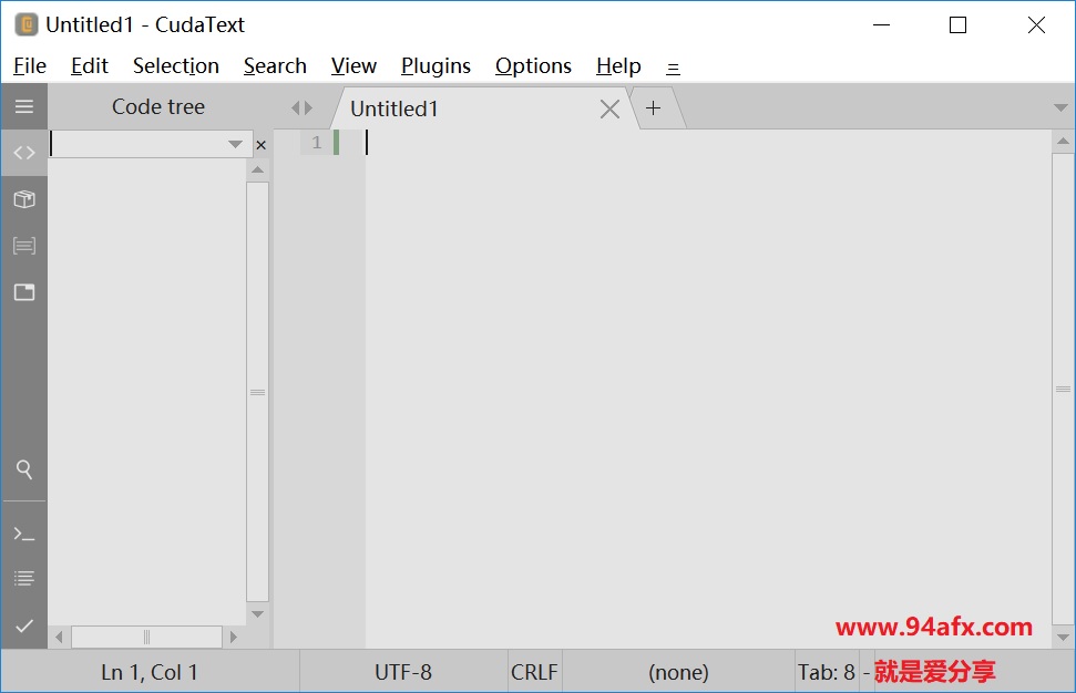 代码文本编辑器 CudaText v1.7.5 绿色破解版（免激活码） 标签2 标签1 WIN破解软件  第1张