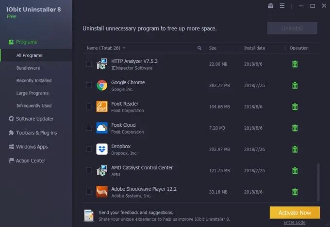 IObit Uninstaller v8.4.0.7免激活专业破解版下载 标签2 标签1 WIN破解软件  第1张