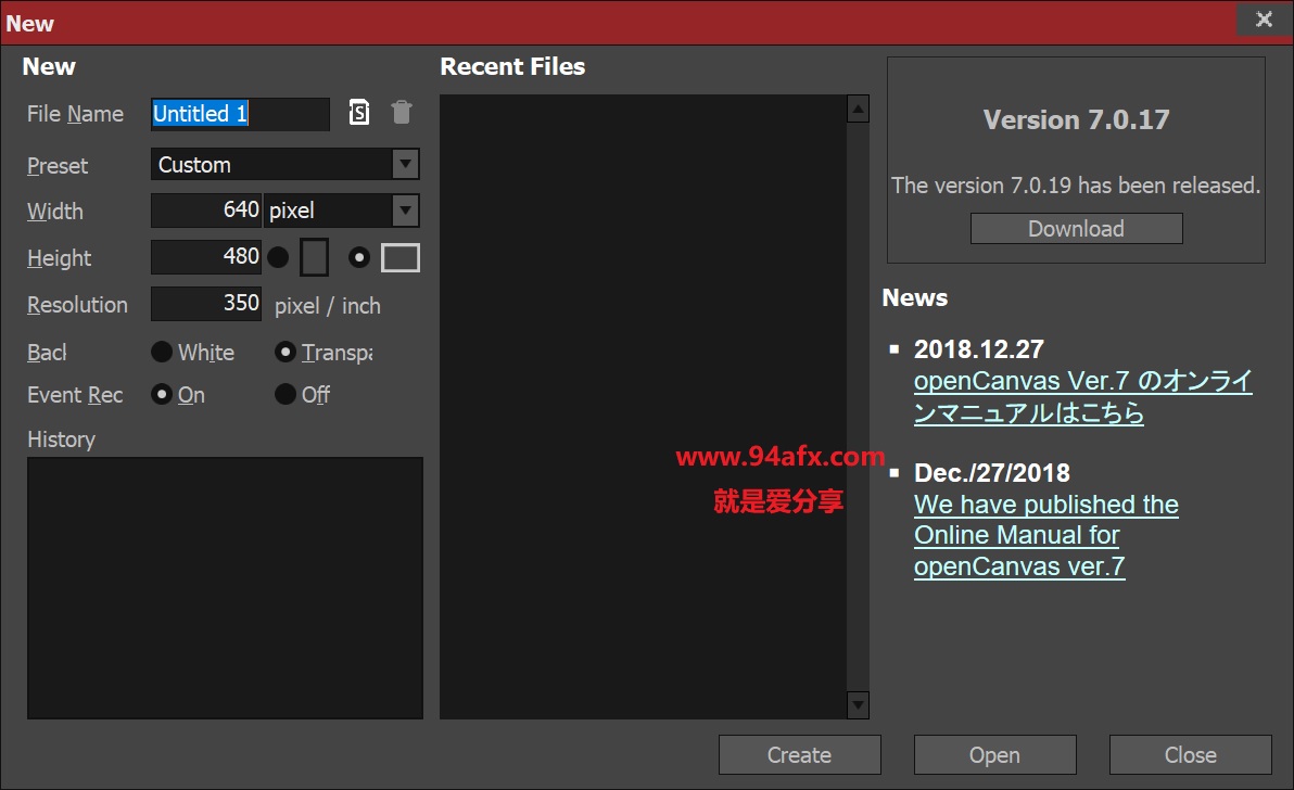 OpenCanvas破解版|OpenCanvas（CG绘图软件）v7.0.1破解版 附注册机 标签2 标签1 WIN破解软件  第1张
