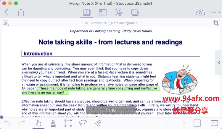 MarginNote for mac破解版|阅读笔记工具MarginNoteX v2.1.7破解版（免激活码） 标签2 标签1 WIN破解软件  第2张