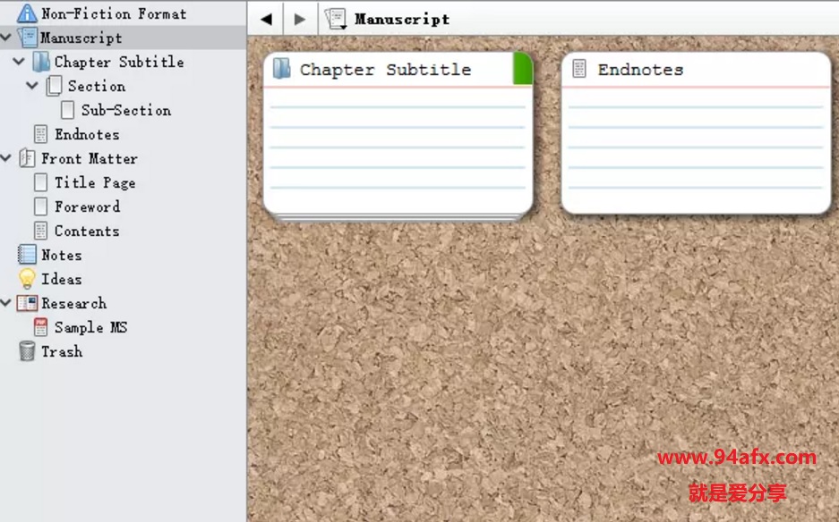 Scrivener免费版|scrivener（长文写作工具）v1.9中文版资源 附中文补丁 标签2 标签1 WIN破解软件  第2张