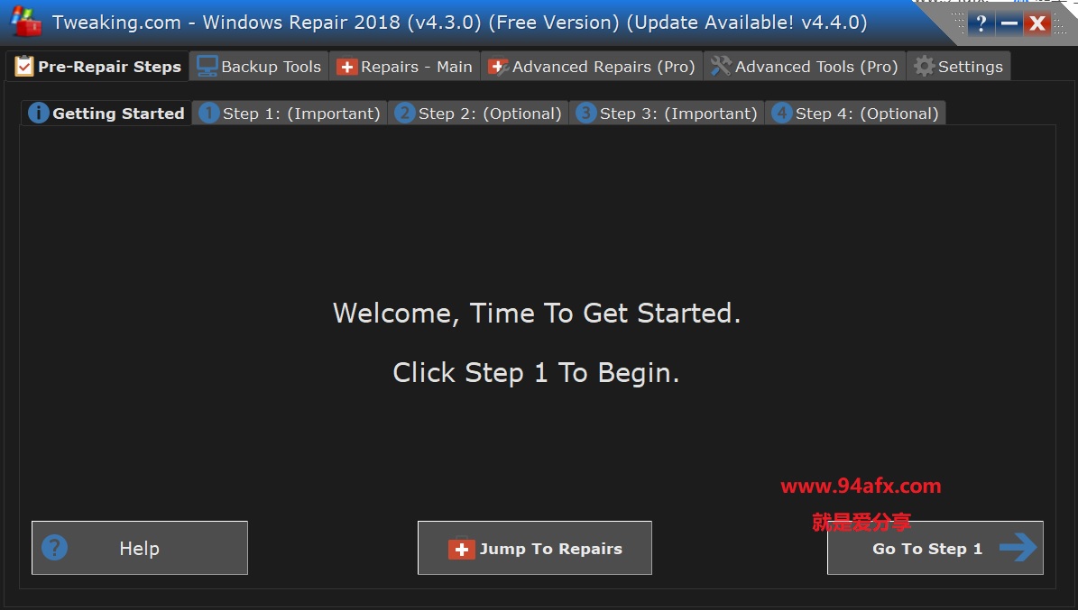 Windows Repair 2018|Windows Repair（全能型系统修复工具）绿色版 便携版 标签2 标签1 WIN破解软件  第1张